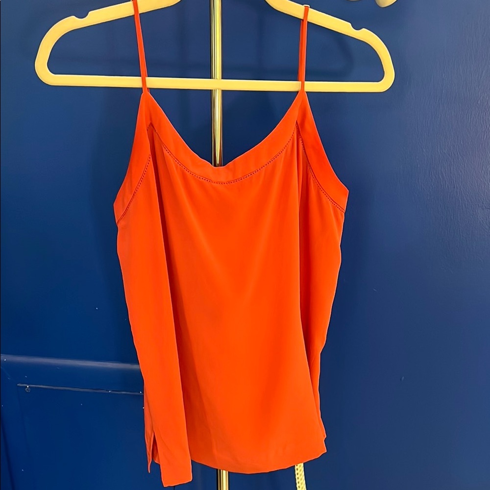Dark Mauve Adjustable Spaghetti Strap Silk Top